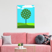 Sommer - Die vier Jahreszeiten Leinwanddruck (Insitu (Wohnzimmer))