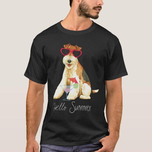 Sommer-Draht-Foxterrier T-Shirt (Vorderseite)