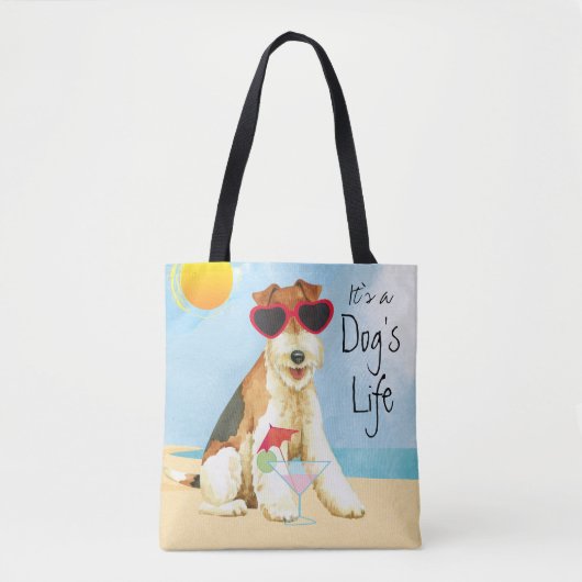 Sommer-Draht-Foxterrier Tasche (Vorderseite)