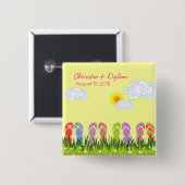 Sommer drehen Reinfall-Spaß im Sun-Sommer-Knopf um Button (Vorne & Hinten)