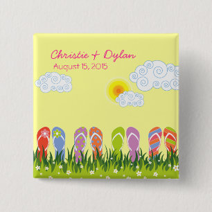 Sommer drehen Reinfall-Spaß im Sun-Sommer-Knopf um Button