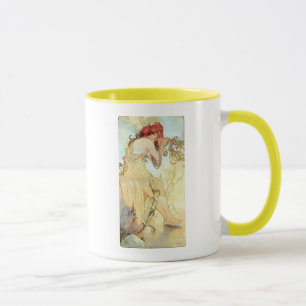 Sommer durch Mucha Tasse