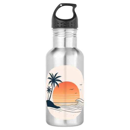 Sommer Edelstahlflasche (Vorderseite)