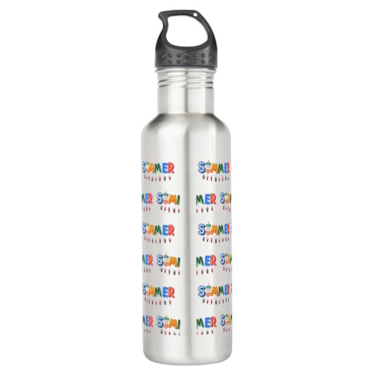 Sommer Edelstahlflasche (Rückseite)