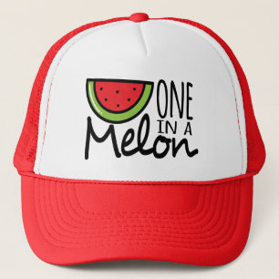 Sommer einer in einem Melonehut Truckerkappe