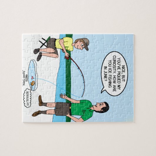 Sommer-Eis-Fischen Puzzle (Horizontal)