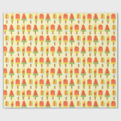 Sommer-Eis-Lutscher-Muster Geschenkpapier (Flach)