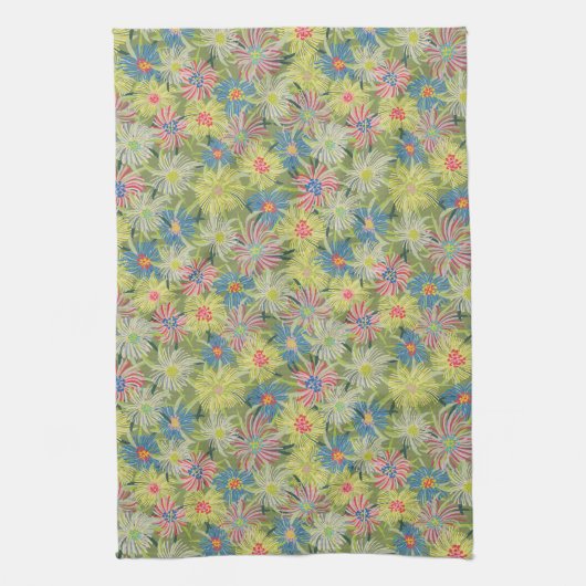 Sommer-Eis-Pflanze Geschirrtuch (Vertikal)