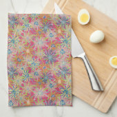 Sommer-Eis Pflanze-Rosie botanisch Küchentuch (Viertel Falte)