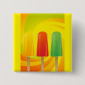 Sommer-Eis-Pops-Trio Helle Eis-am-Stiel Button (Vorderseite)
