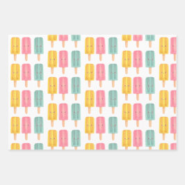 Sommer-Eis-Sticks Geschenkpapier Set