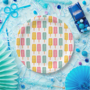Sommer-Eis-Sticks Pappteller
