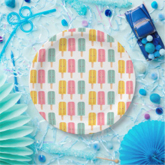Sommer-Eis-Sticks Pappteller