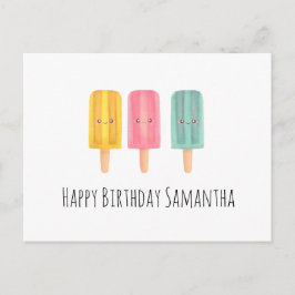Sommer-Eis-Sticks Postkarte