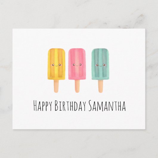 Sommer-Eis-Sticks Postkarte (Vorderseite)