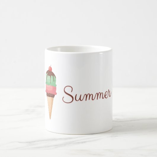 Sommer-Eiscreme Kaffeetasse (Mittel)