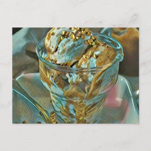 Sommer-Eiscreme-Kegel Postkarte (Vorderseite)