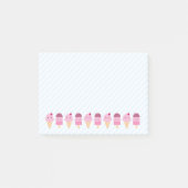 Sommer-Eiscreme-Leckereien Post-it Klebezettel (Vorderseite)