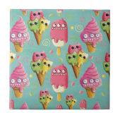 Sommer-Eiscreme-Mischung Fliese (Vorderseite)