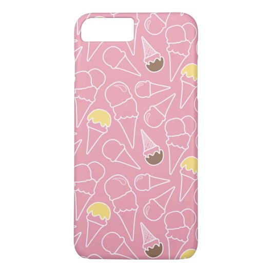 Sommer-Eiscreme-Muster Case-Mate iPhone Hülle (Rückseite)