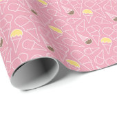Sommer-Eiscreme-Muster Geschenkpapier (Rolleneckpunkt)