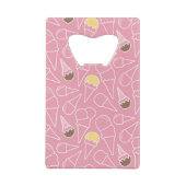 Sommer-Eiscreme-Muster Kreditkartenflaschenöffner (Rückseite)