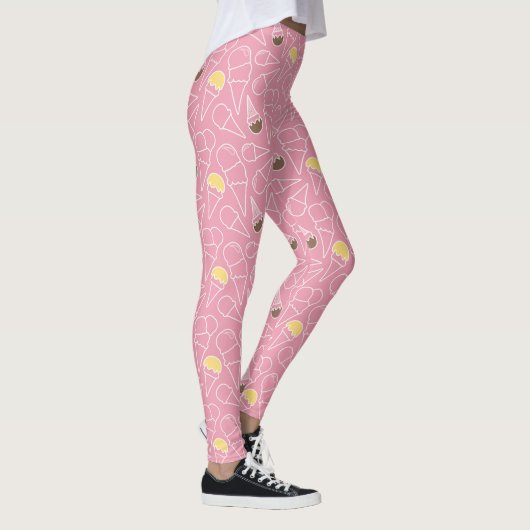 Sommer-Eiscreme-Muster Leggings (Rechts)