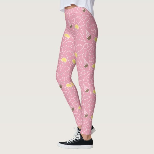 Sommer-Eiscreme-Muster Leggings (Links)