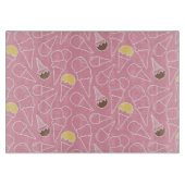 Sommer-Eiscreme-Muster Schneidebrett (Vorderseite)