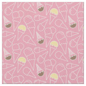 Sommer-Eiscreme-Muster Stoff (Nahaufnahme)