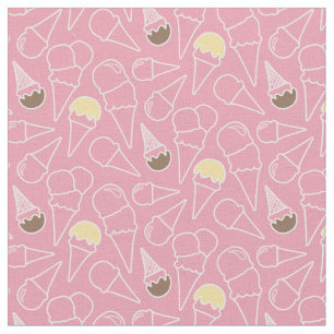 Sommer-Eiscreme-Muster Stoff