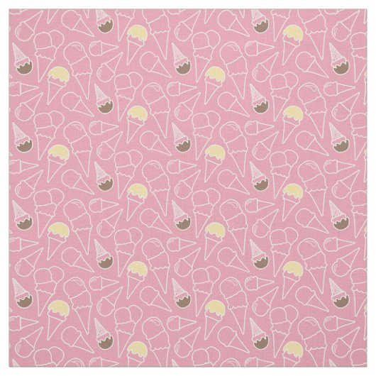 Sommer-Eiscreme-Muster Stoff (Muster)