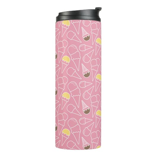 Sommer-Eiscreme-Muster Thermosbecher (Nach links gedreht)