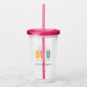 Sommer-Eiscremesticks Acryltrinkbecher (Vorderseite)