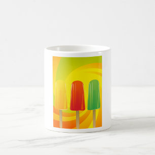 Sommer-Eispops-Trio Helle Popsicles Kaffeetasse