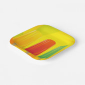 Sommer-Eispops-Trio Helle Popsicles Pappteller (Gewinkelt)