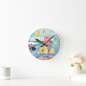 Sommer-Empfindungs-Pool Runde Wanduhr (Zuhause)