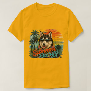 Sommer-Energie-Husky-Deutsch-T-Shirt T-Shirt