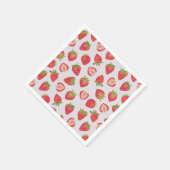 Sommer-Erdbeer-Fruchtmuster Serviette (Ecke)