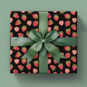 Sommer-Erdbeer-Muster Geschenkpapier