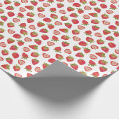 Sommer-Erdbeer-Muster Geschenkpapier (Ecke)