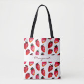 Sommer-Erdbeeren in Aquarellfarben Artistisches Ro Tasche (Vorderseite)