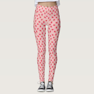 Sommer-Erdbeeren Rosa Leggings