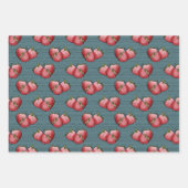 Sommer Erdbeeren Wasserfarbe Geschenkpapier Set (Vorderseite 2)