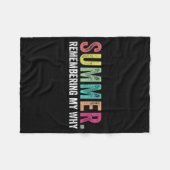 Sommer Erinnern an mein Warum-Bild Fleecedecke (Vorderseite (Horizontal))
