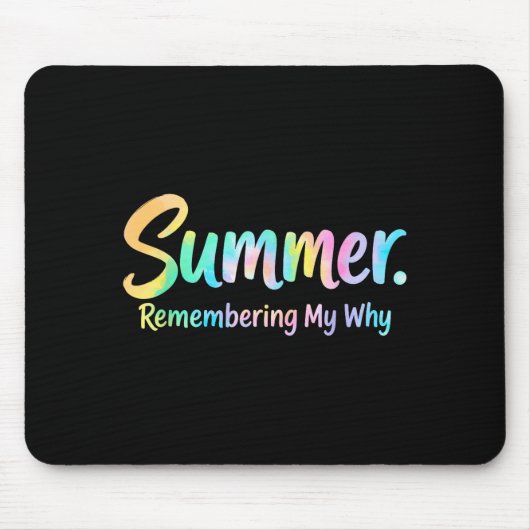 Sommer erinnert sich an mein warum  mousepad (Vorne)