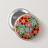 Sommer-Erinnerungenshand gestickt ringsum Button (Vorne & Hinten)