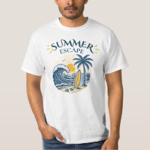 Sommer Escape Strand T-Shirt | Surf & Urlaub Desi