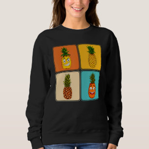 Sommer Exotische Frucht Pop Tropische Ananas Sweatshirt