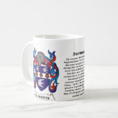 Sommer-Familien-Wappen Tasse (Vorderseite Links)